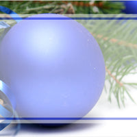 18HP blue xmas ball