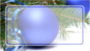 18HP blue xmas ball