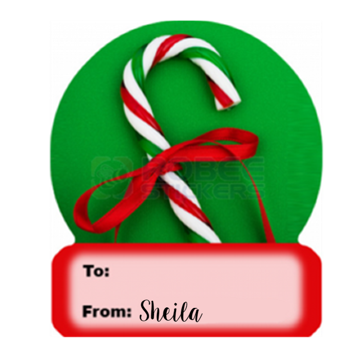 15P4- Candy Cane with Ribbon